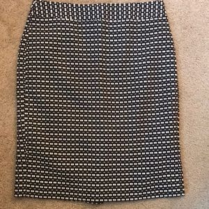 Ann Taylor Jacquard Pencil Skirt
